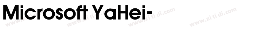 Microsoft YaHei字体转换